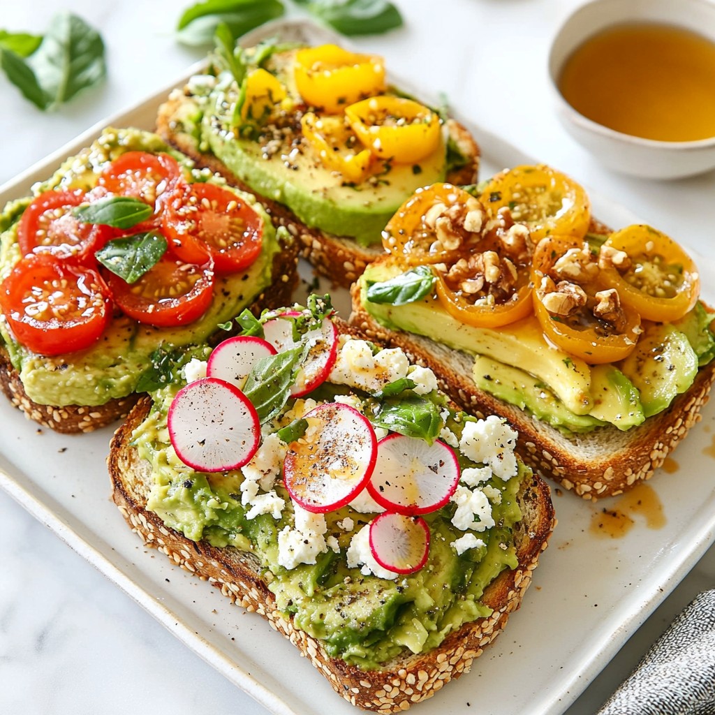 Minute Avocado Toast Trio Tasty and Quick Recipes