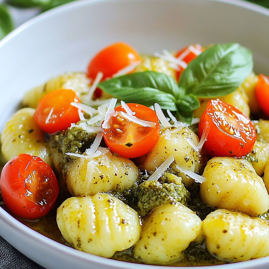 Creamy Pesto Gnocchi Delightful and Easy Recipe