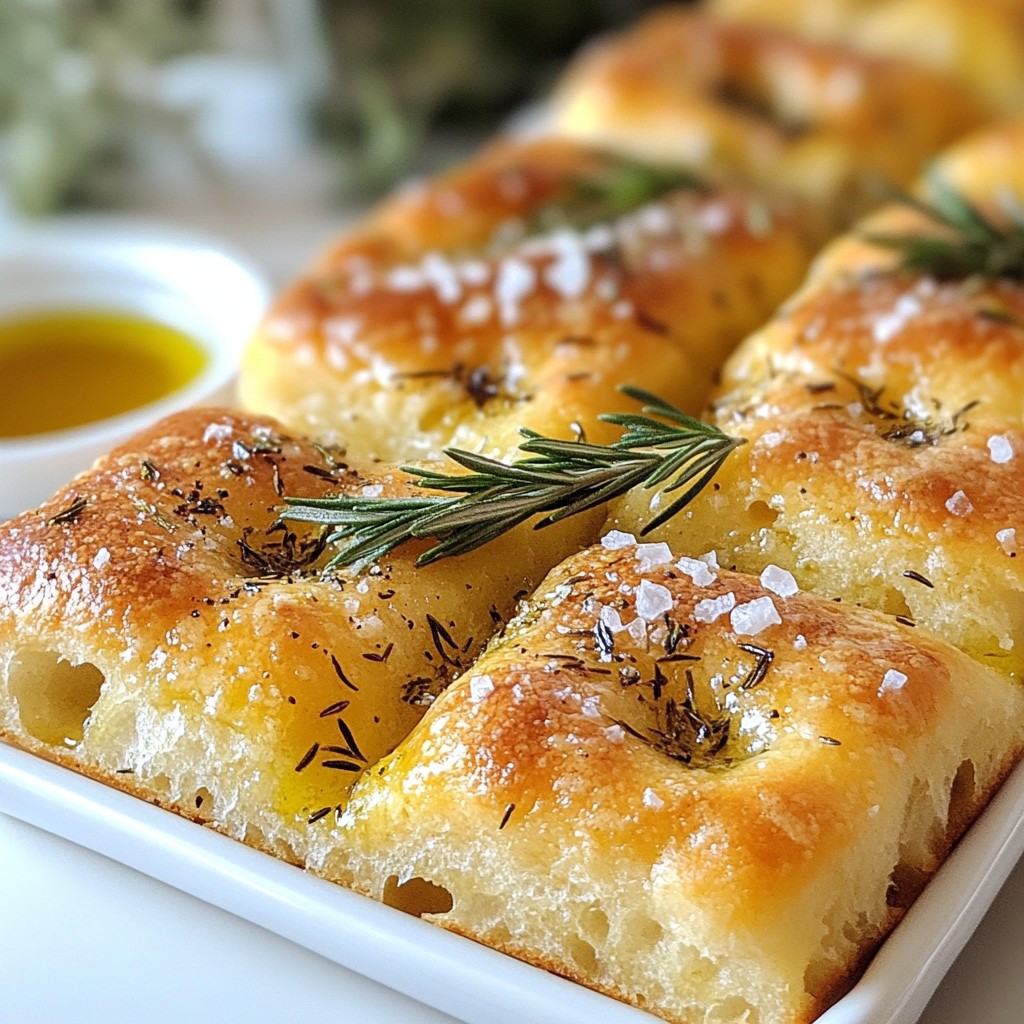 No Knead Rosemary Focaccia Easy and Flavorful Recipe