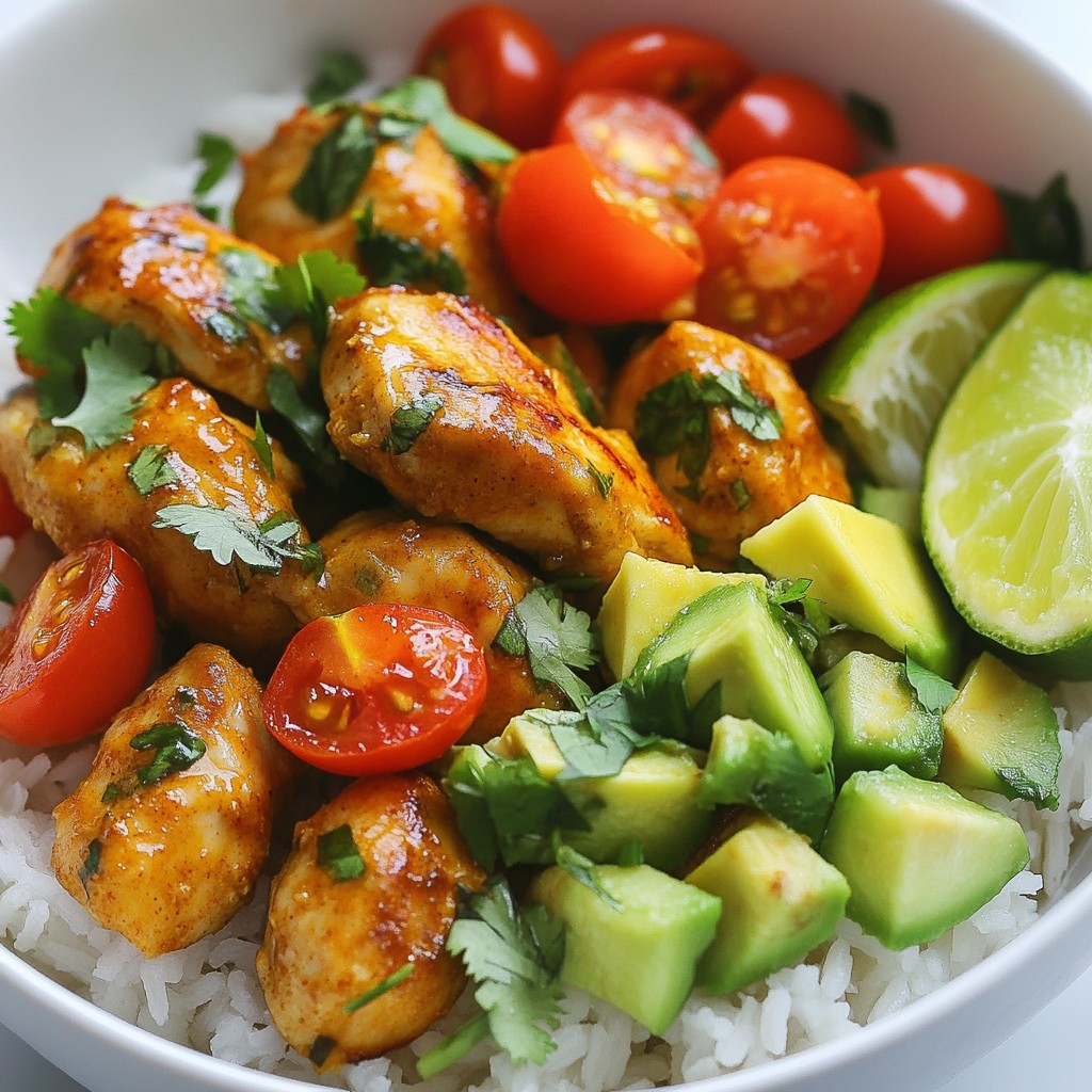 Coconut Lime Chicken Bowls Flavorful and Easy Dish