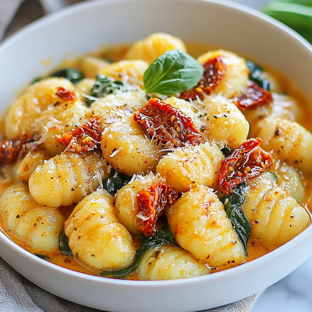 Creamy Sun-Dried Tomato Gnocchi Flavorful Delight