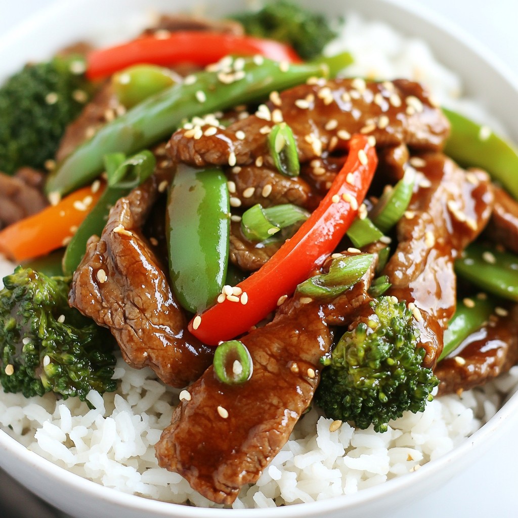 Savory Sesame Ginger Beef Stir Fry Recipe Delight