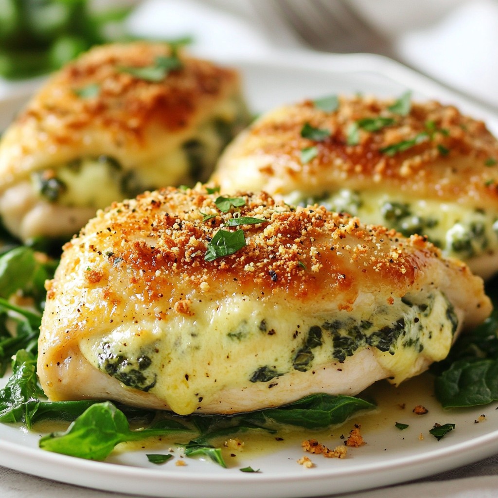 Cheesy Spinach Stuffed Chicken Flavorful and Easy Dish