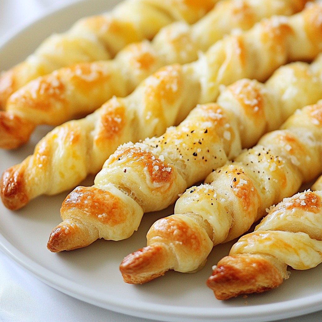 Garlic Parmesan Twisted Breadsticks Easy and Tasty Recipe