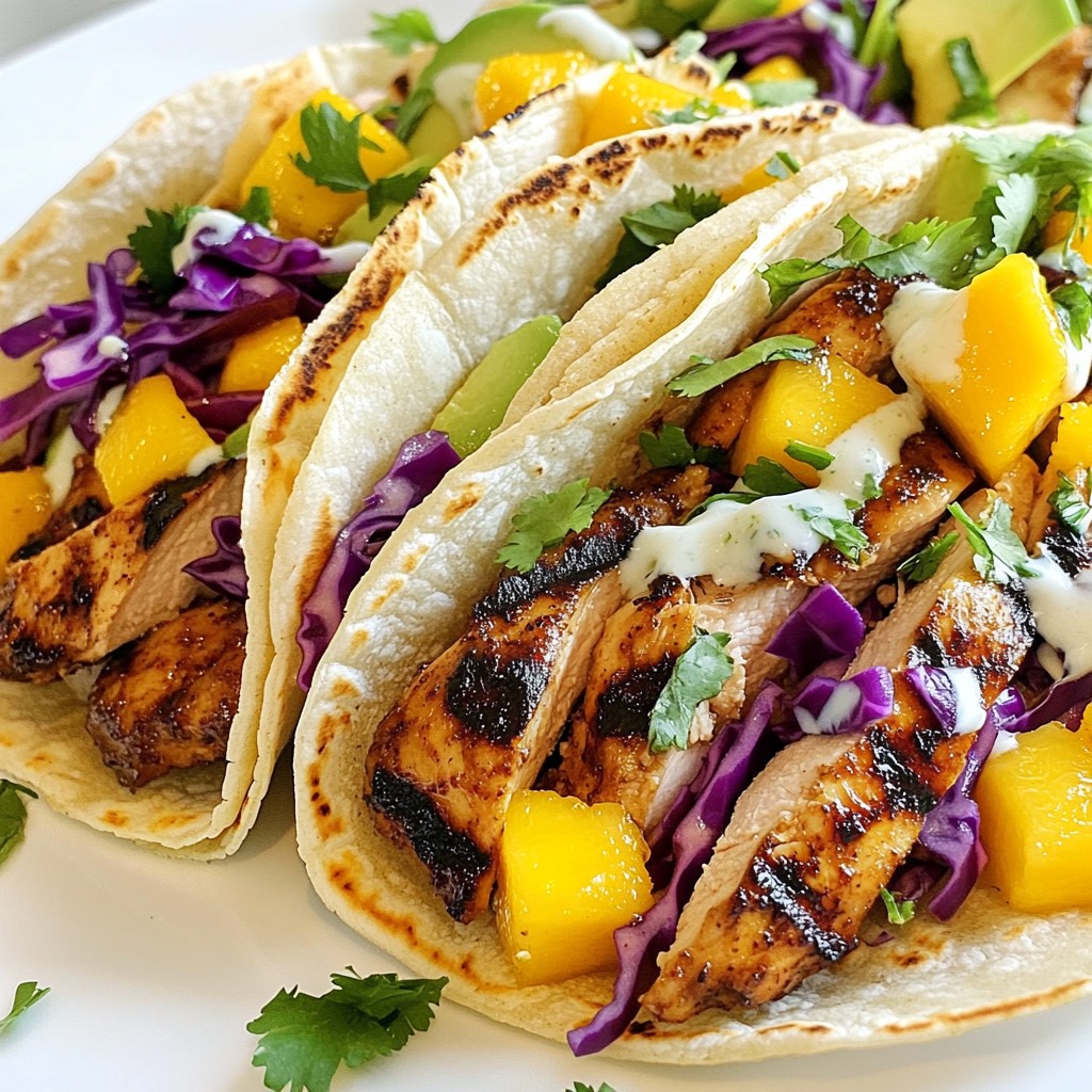 Caribbean Jerk Chicken Tacos Bold and Flavorful Meal