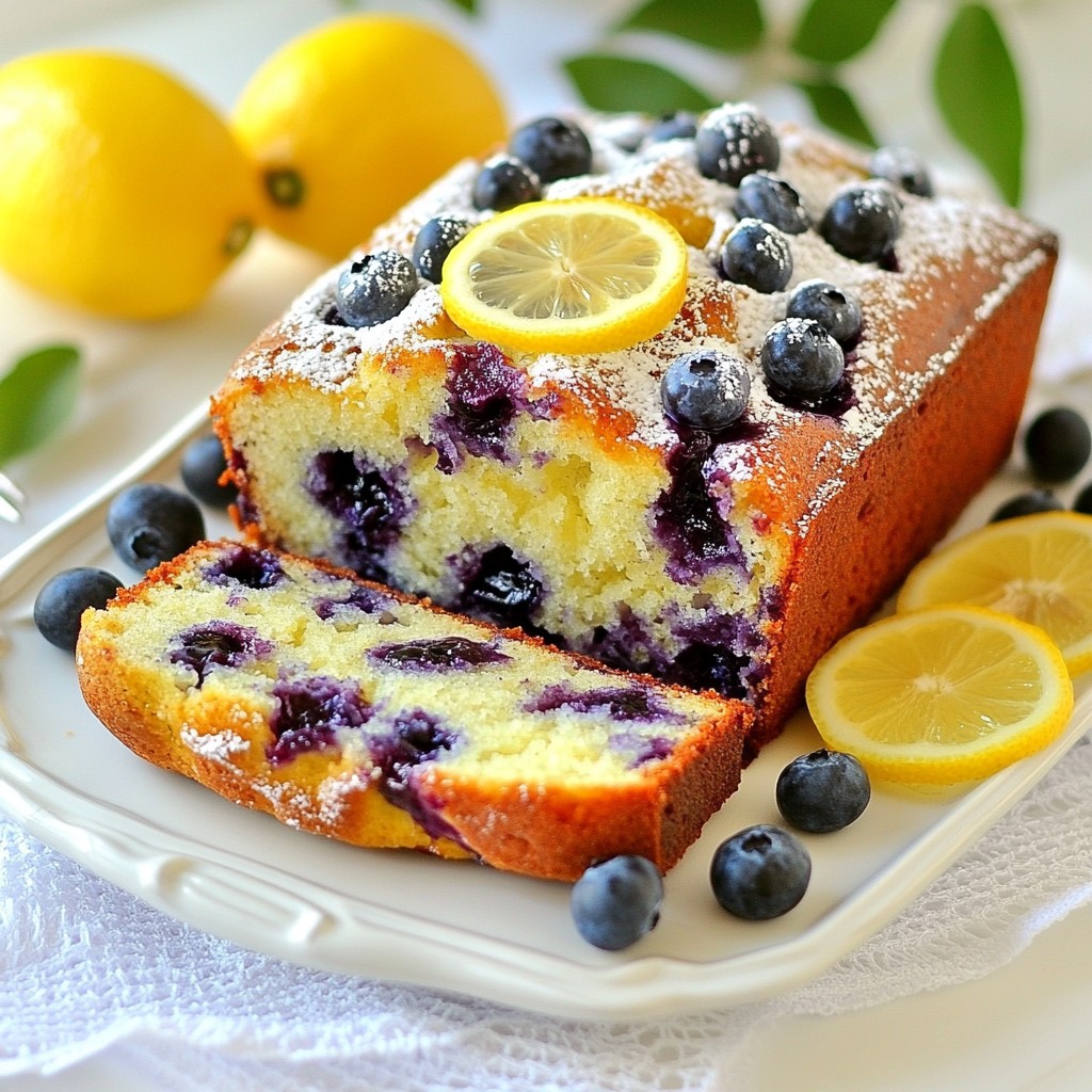 Blueberry Lemon Breakfast Loaf Tasty Morning Treat