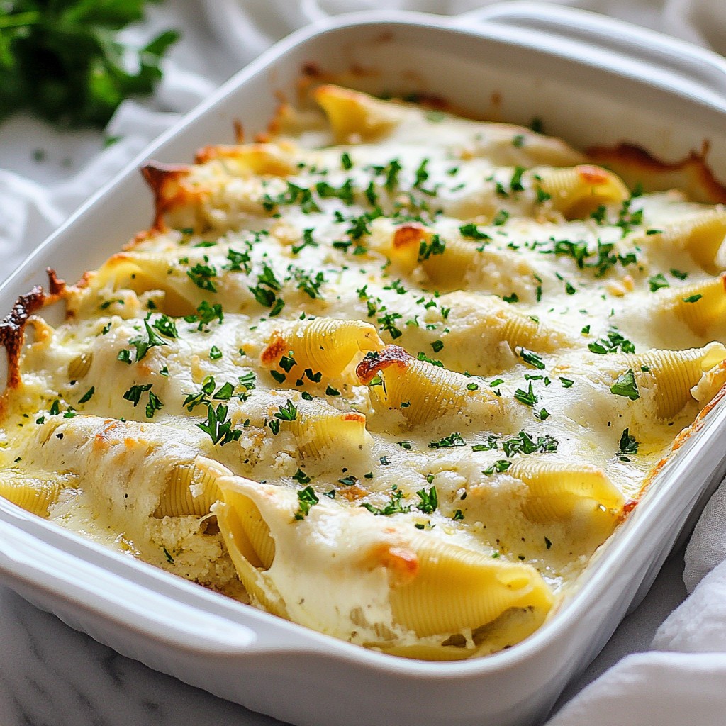 Chicken Alfredo Stuffed Shells Tasty and Easy Recipe