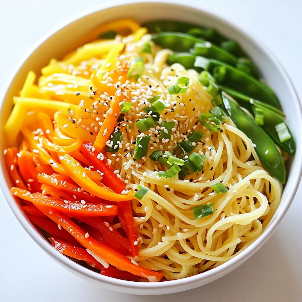 Sesame Ginger Noodle Bowl Flavorful and Simple Recipe