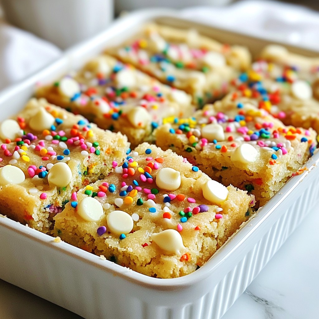 Funfetti Sugar Cookie Bars Easy and Colorful Treat