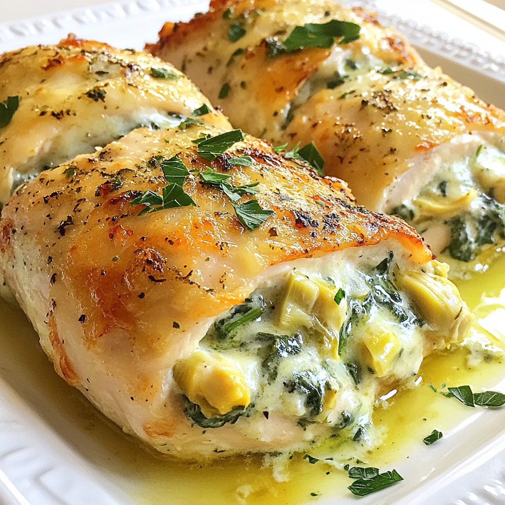 Spinach Artichoke Stuffed Chicken Flavorful Dinner Option