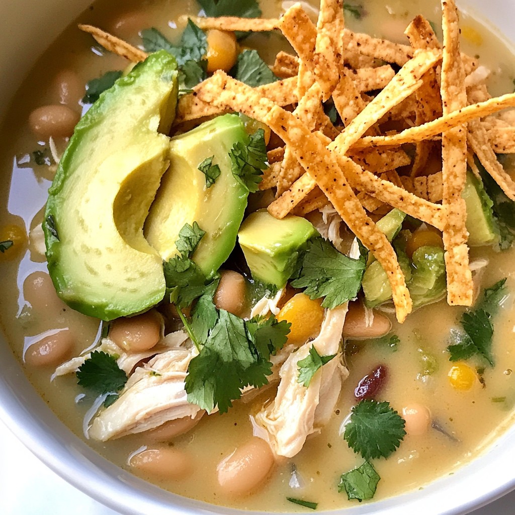 Creamy White Chicken Chili Hearty and Flavorful Dish