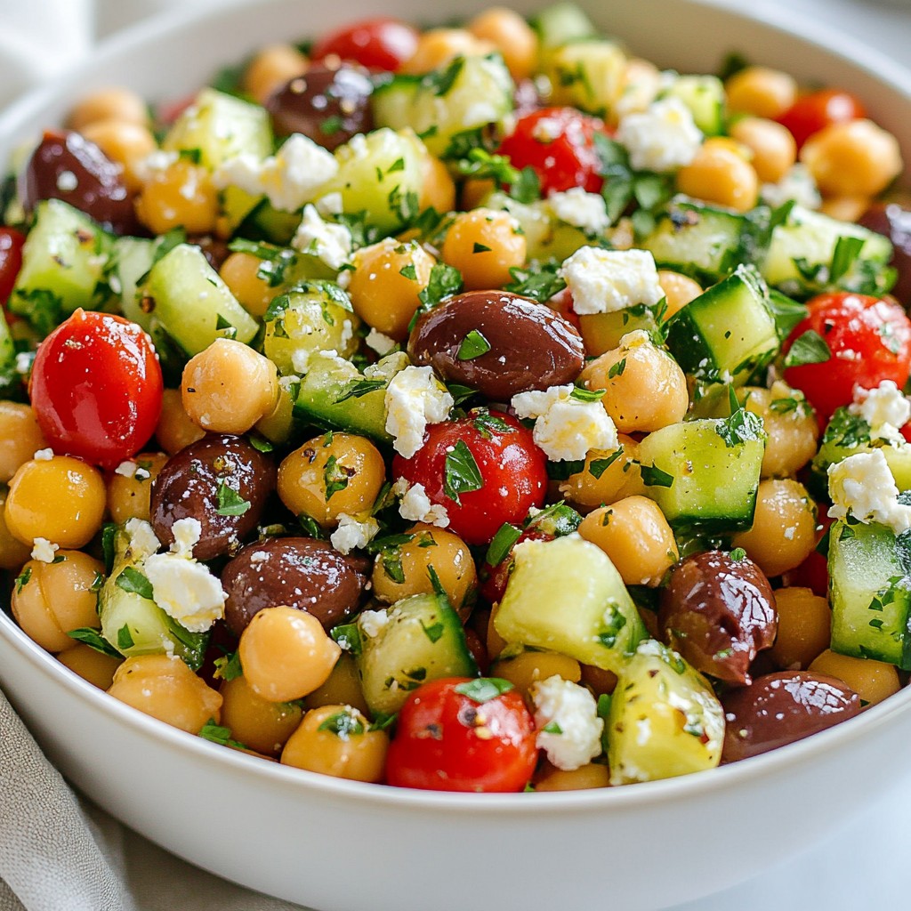 Mediterranean Chickpea Salad Fresh and Flavorful Meal