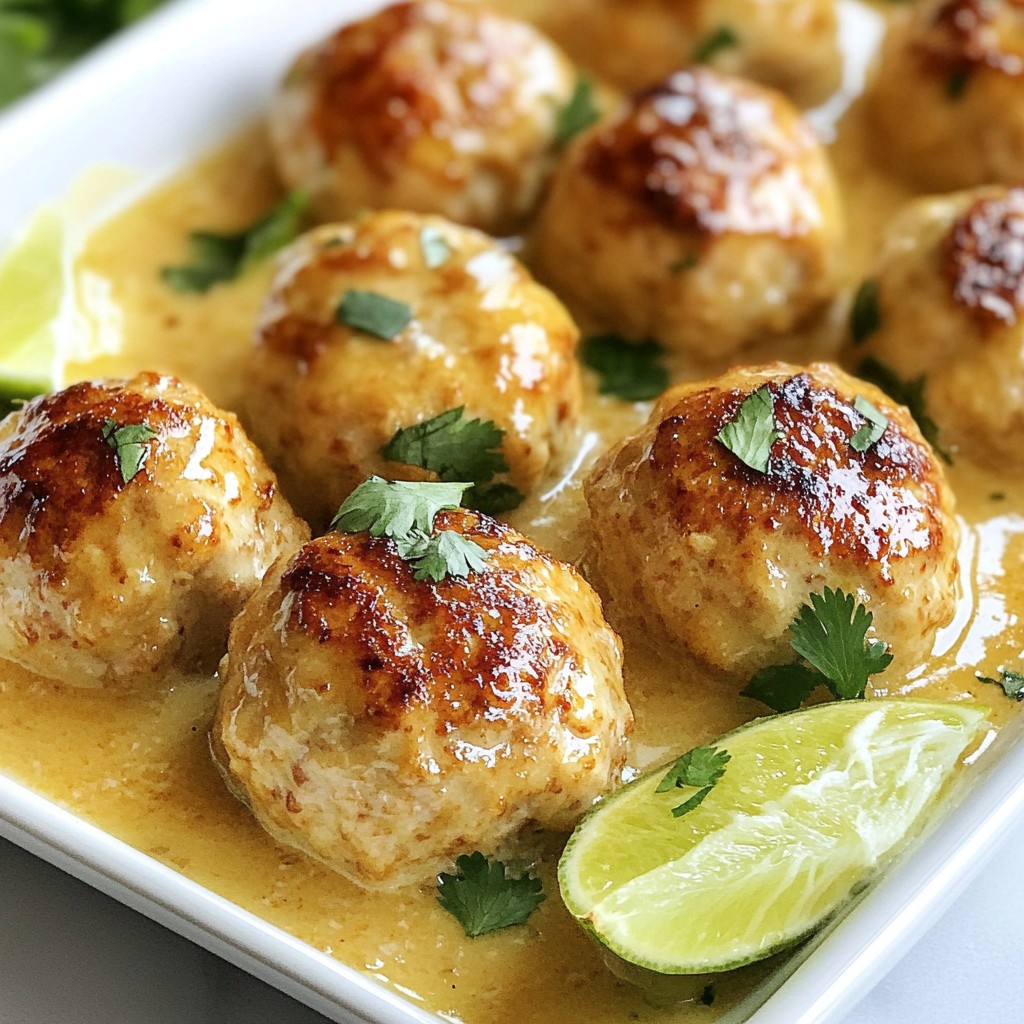 Thai Coconut Turkey Meatballs Flavorful and Easy Recipe