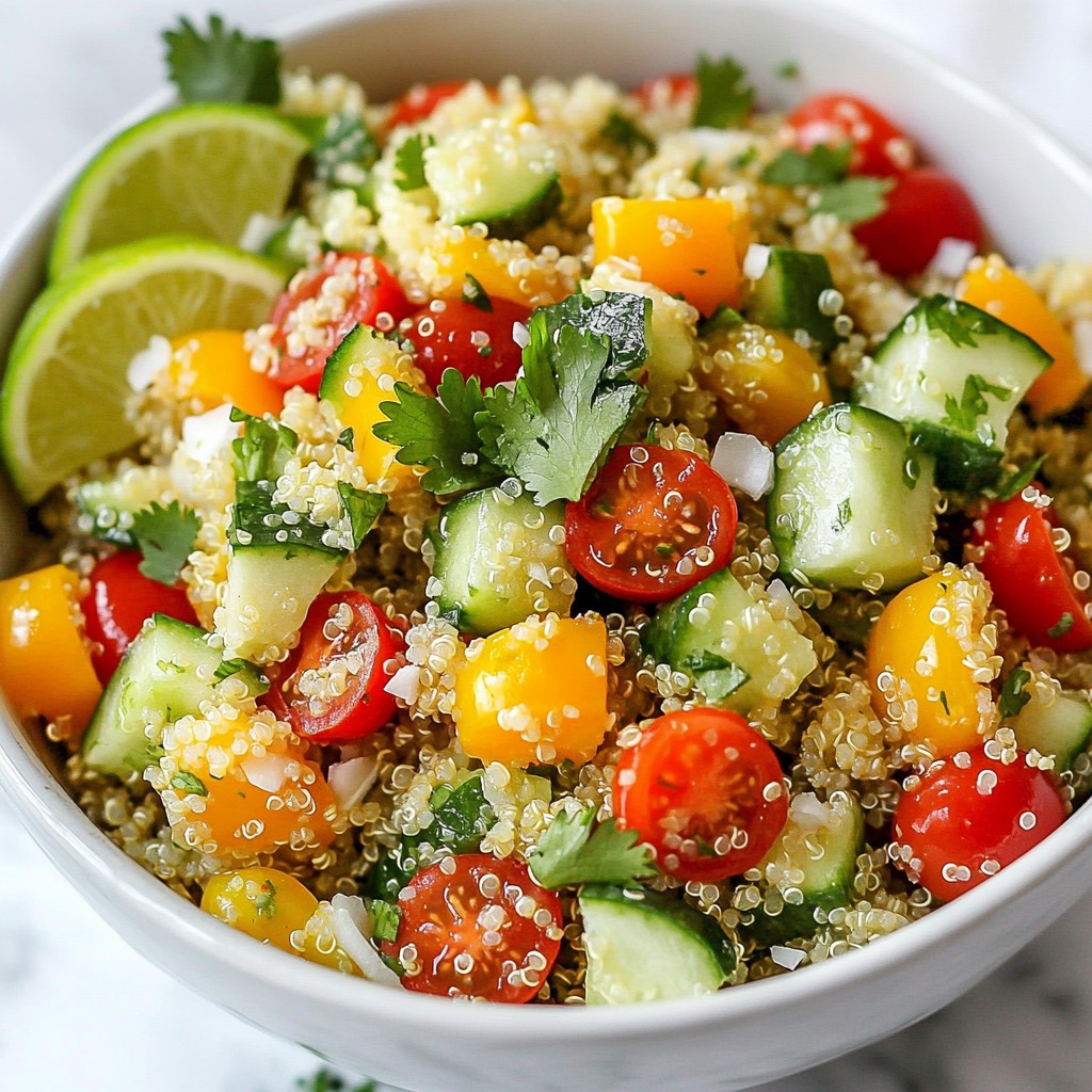 Coconut Lime Quinoa Salad Fresh and Flavorful Dish