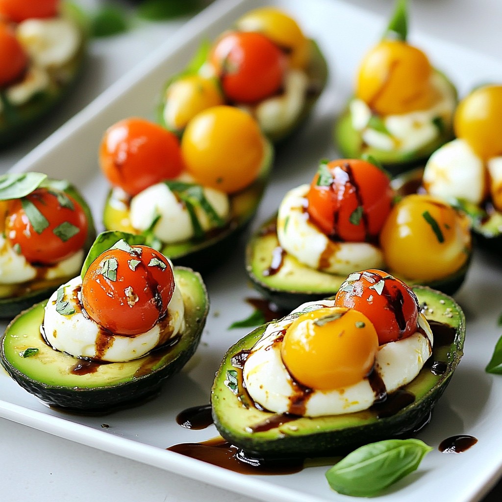Caprese Stuffed Avocados Flavorful and Nutritious Dish