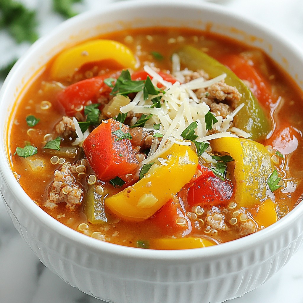 Stuffed Pepper Soup Hearty and Satisfying Meal