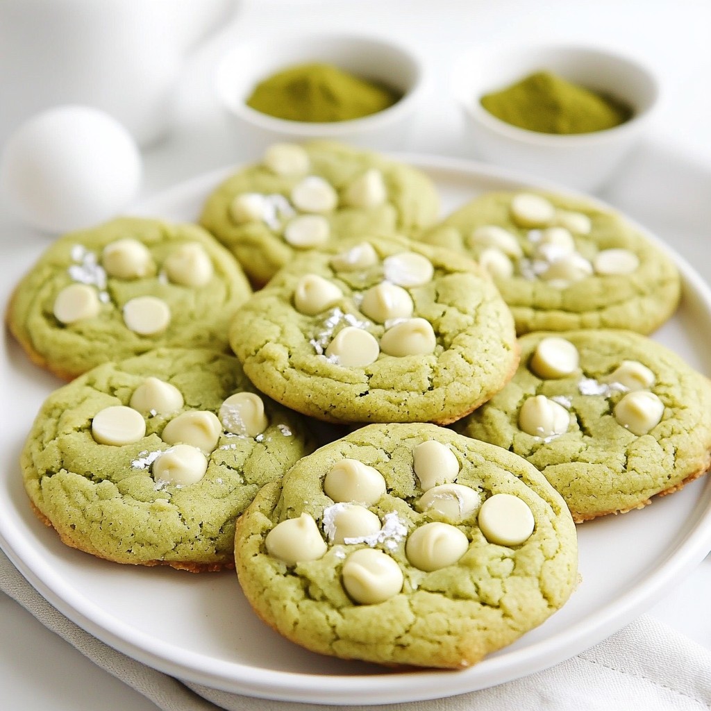 Matcha White Chocolate Cookies Irresistible Treat
