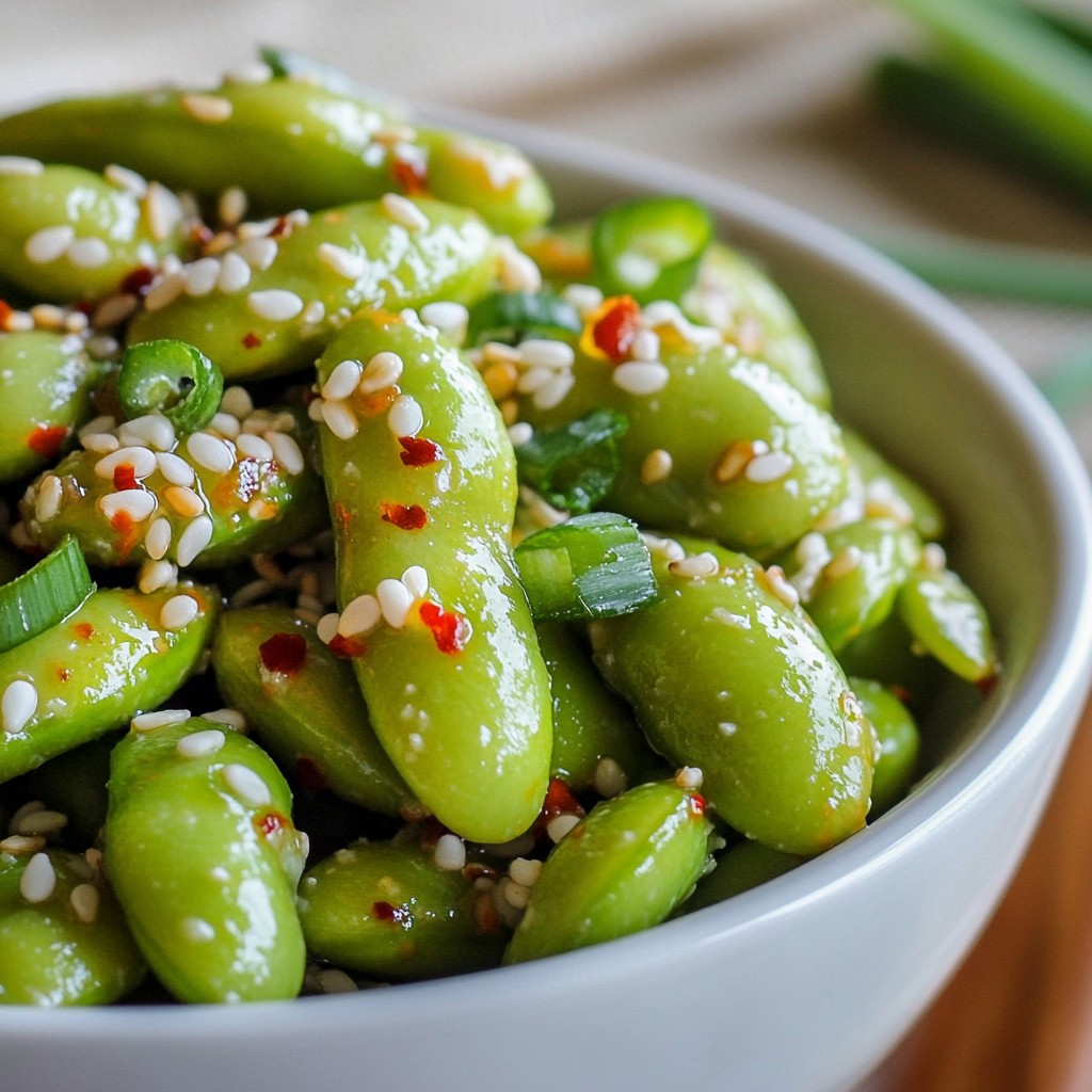 Spicy Garlic Edamame Flavorful and Simple Snack
