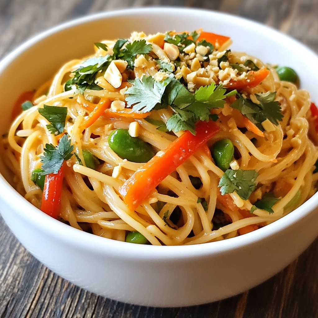 Spicy Thai Peanut Noodles Flavorful and Simple Dish