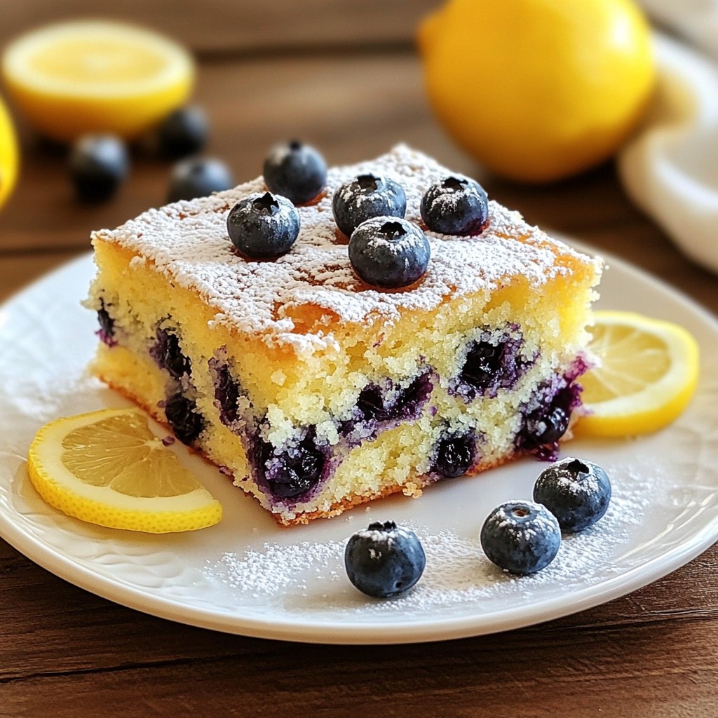Lemon Blueberry Yogurt Cake Simple and Tasty Treat