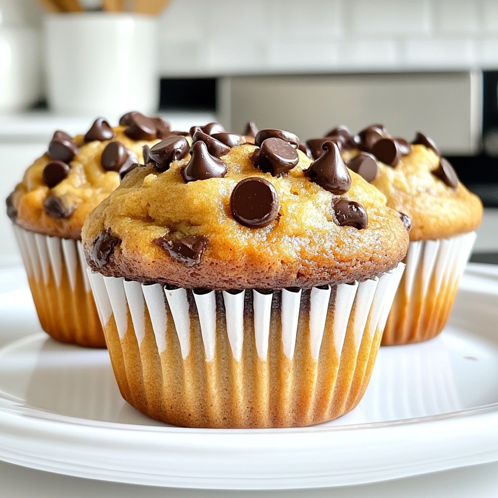 Chocolate Chip Banana Bread Muffins Simple and Tasty