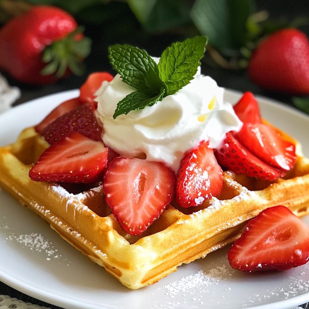 Strawberry Shortcake Waffles Delightful and Tasty Recipe