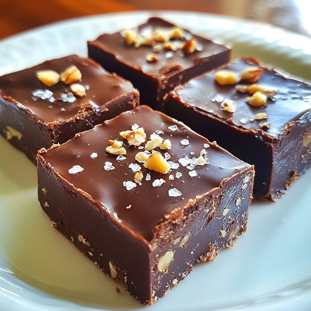 Dark Chocolate Sea Salt Fudge Irresistible Sweet Treat