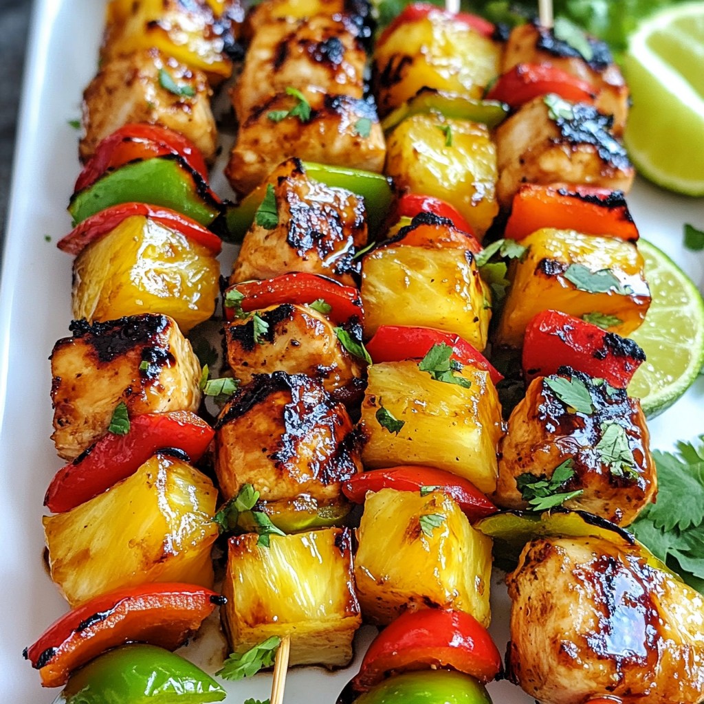 Terrific Teriyaki Pineapple Chicken Kabobs Recipe