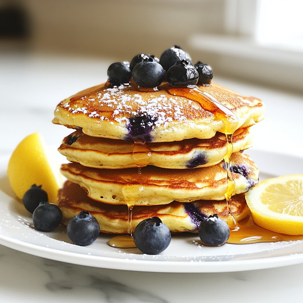 Blueberry Lemon Ricotta Pancakes Delightful and Light