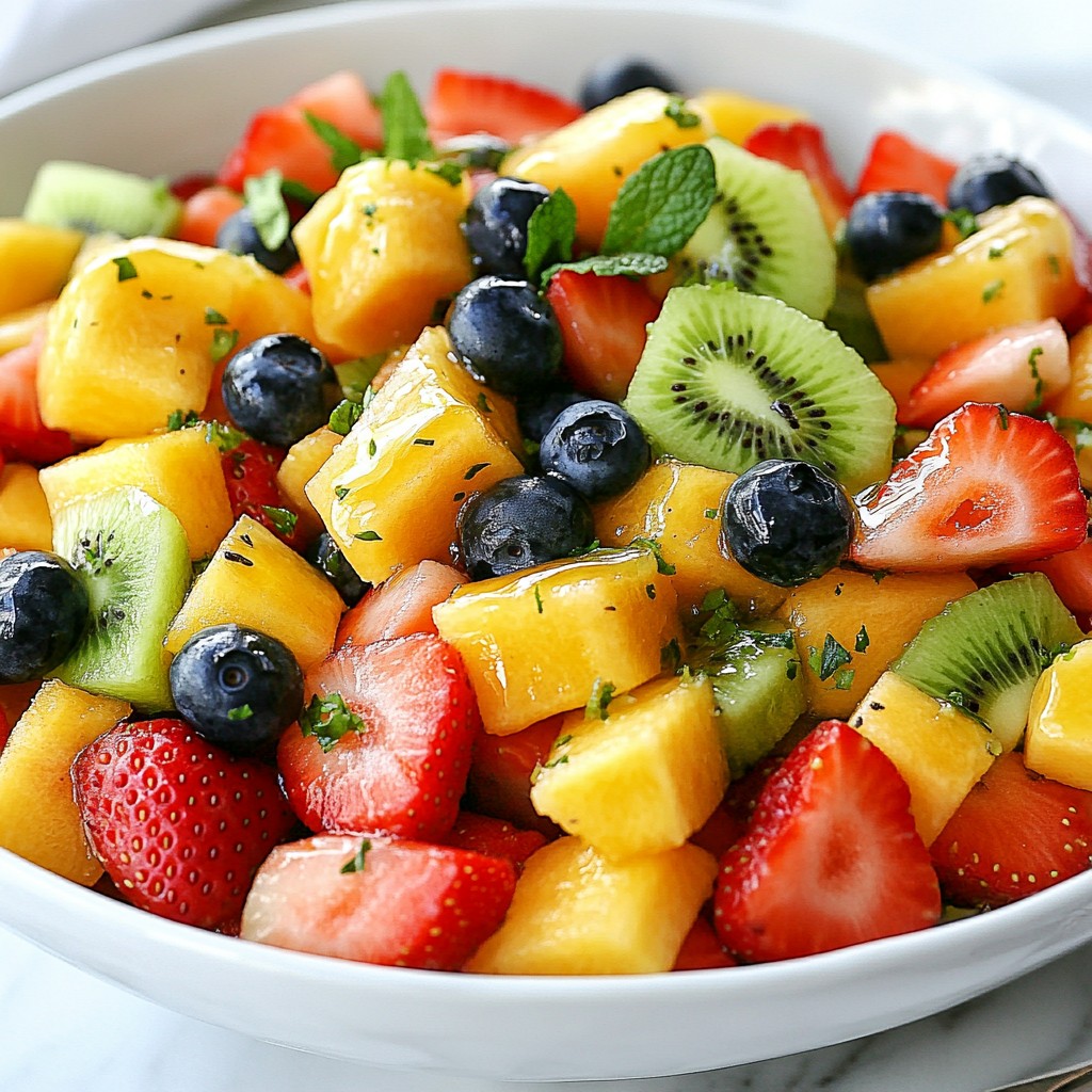 Honey Lime Fruit Salad Refreshing and Simple Recipe