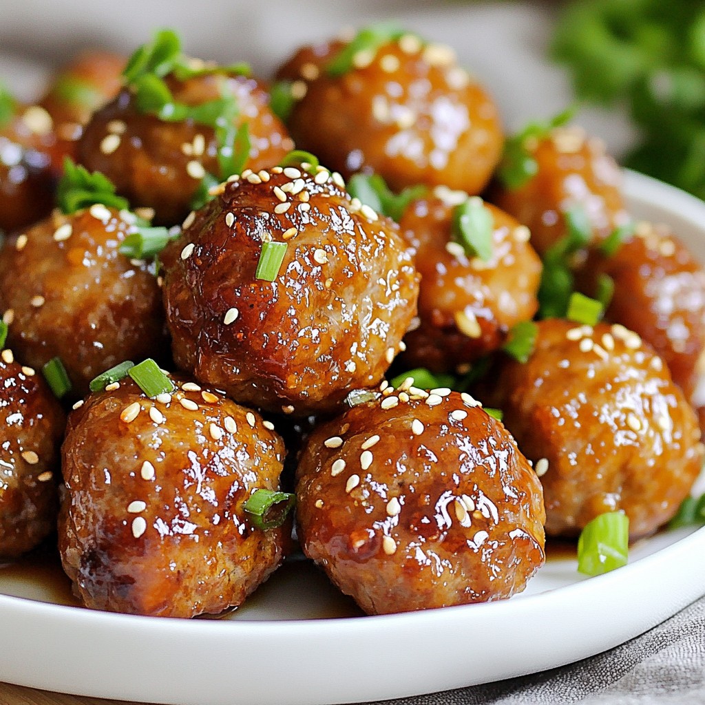 Honey Garlic Glazed Meatballs Flavorful Weeknight Meal