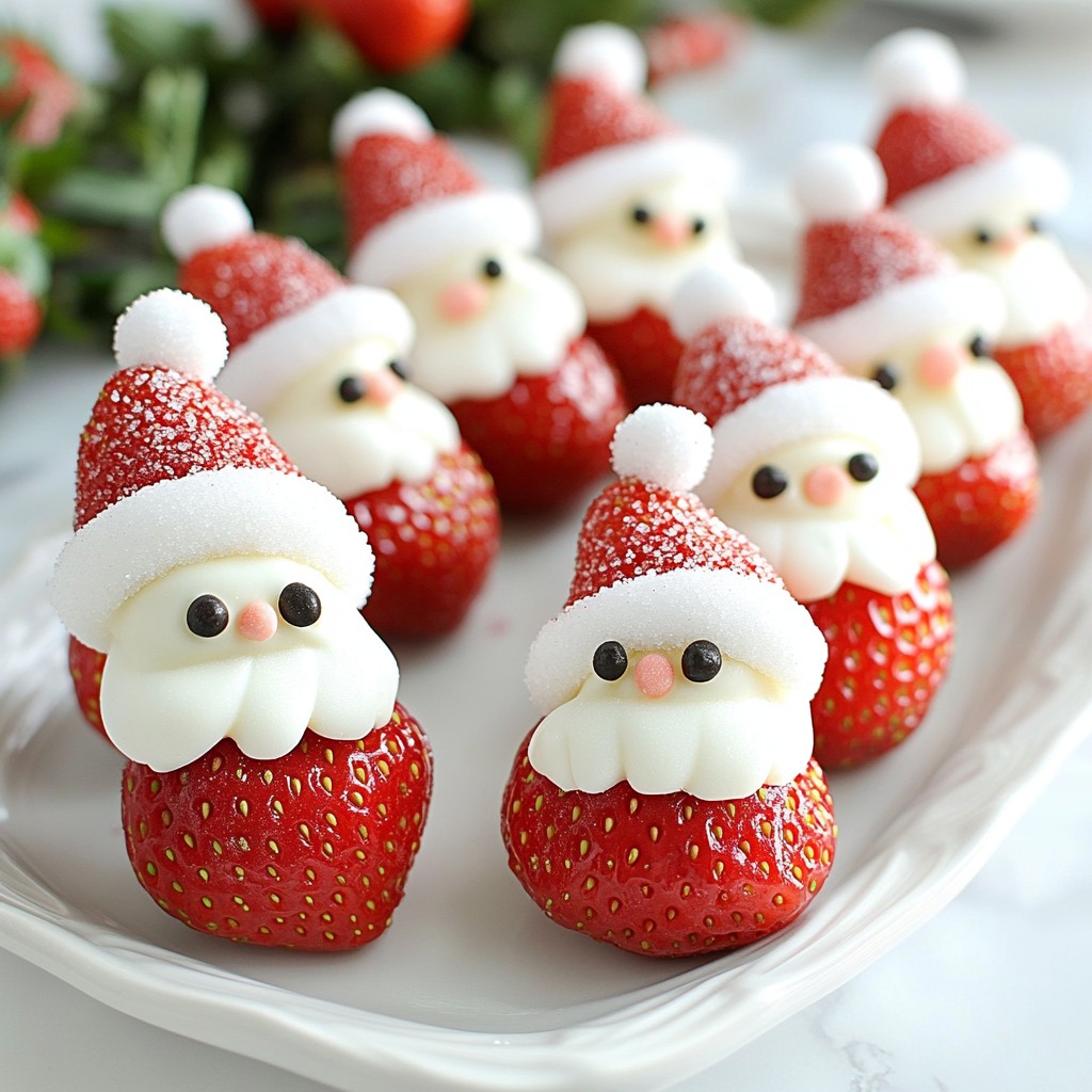 Chocolate Covered Strawberry Santas Fun and Festive Treat