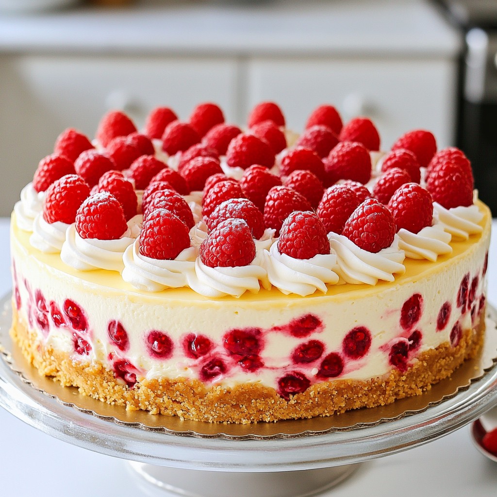 Raspberry White Chocolate Cheesecake Delightful Recipe