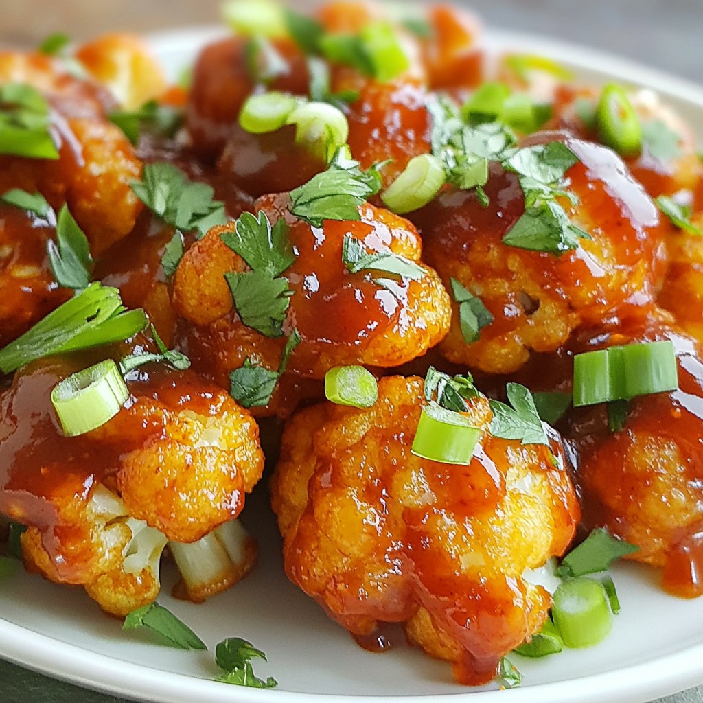 BBQ Cauliflower Bites Crispy and Flavorful Snack