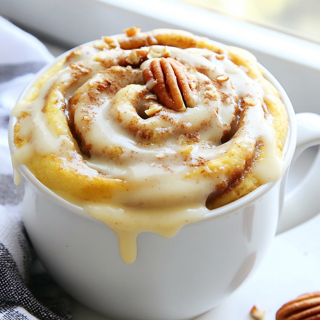 Cinnamon Roll Mug Cake Decadent and Easy Dessert