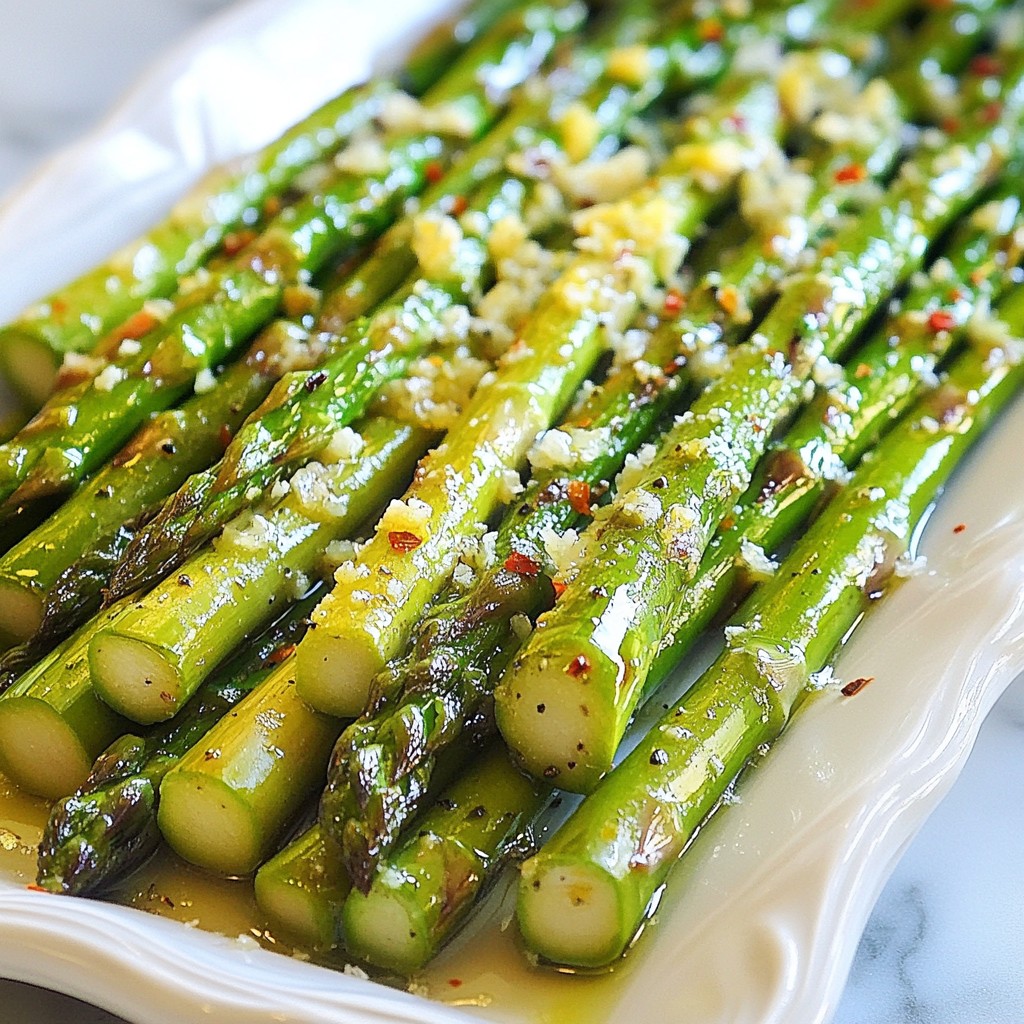Lemon Garlic Roasted Asparagus Simple and Tasty Dish
