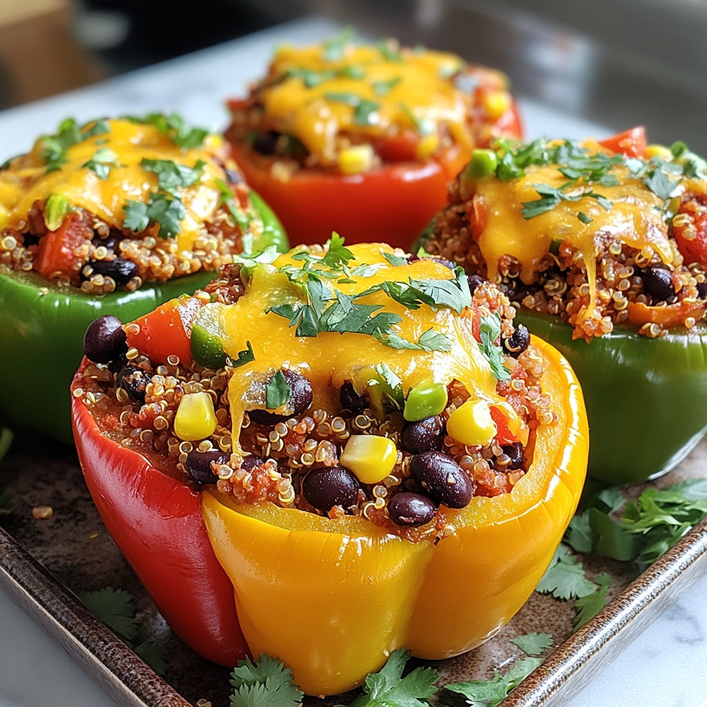 Tex Mex Stuffed Peppers Tasty and Colorful Meal