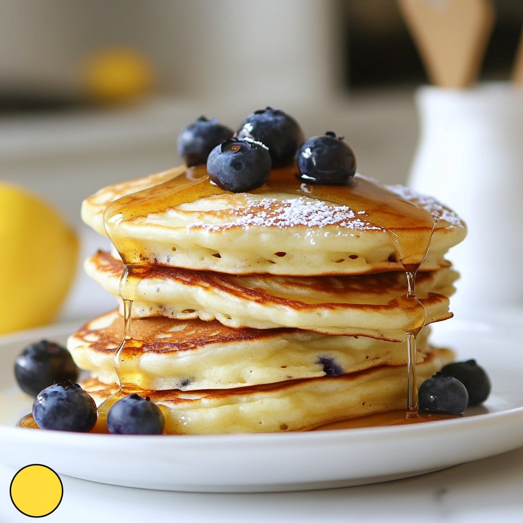 Lemon Blueberry Ricotta Pancakes Delightful Recipe