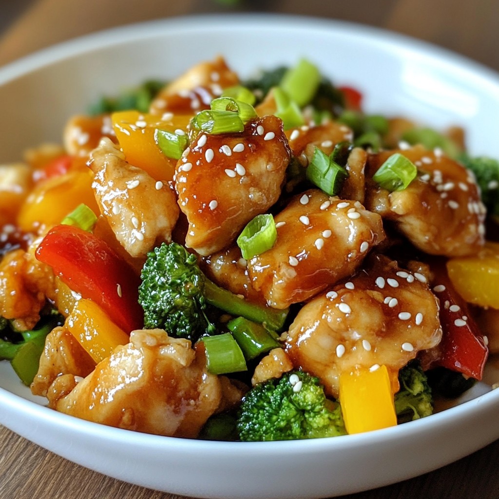 Sticky Orange Chicken Stir-Fry Flavorful and Easy Meal
