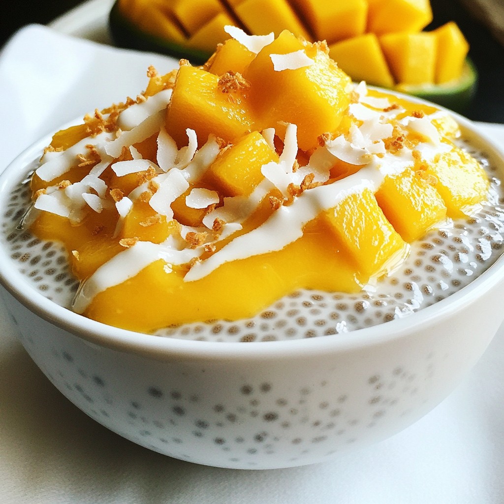Mango Coconut Chia Pudding Simple and Tasty Treat