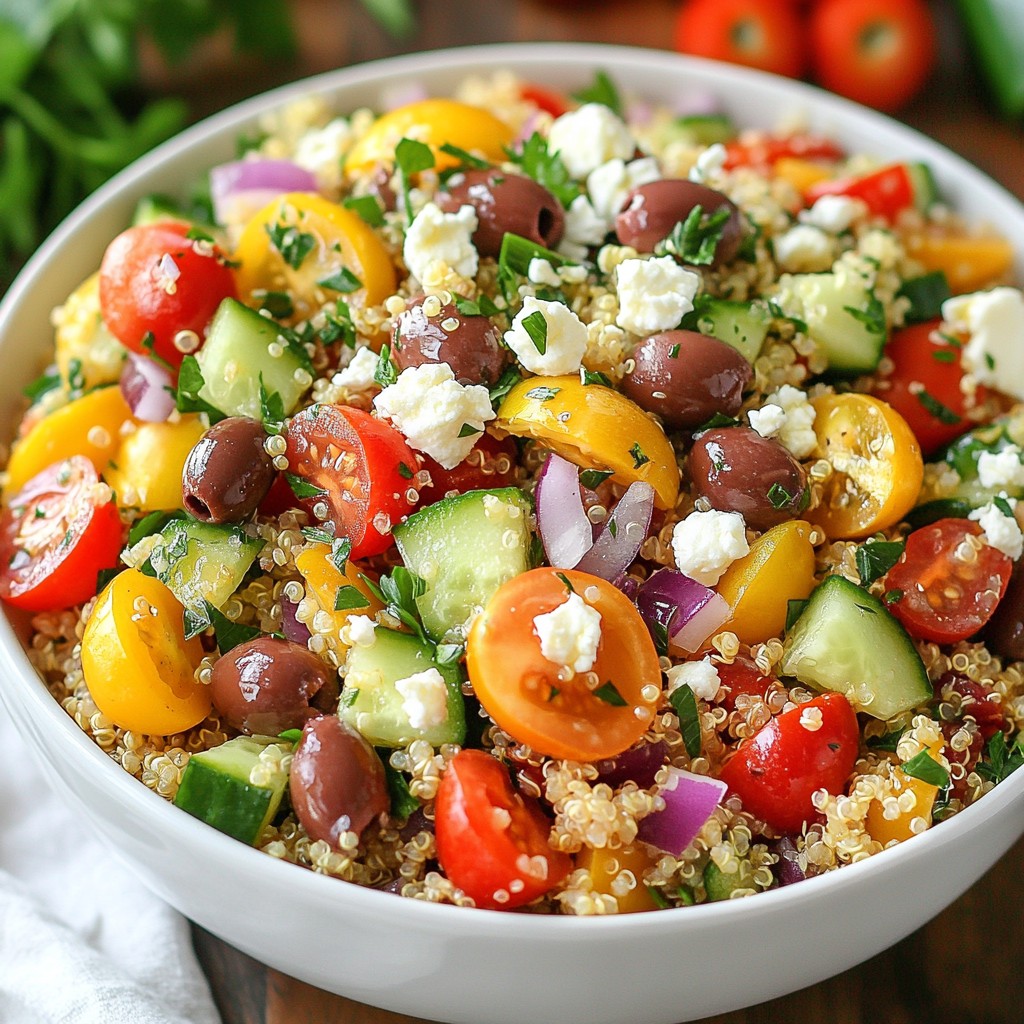 Mediterranean Quinoa Salad Fresh and Flavorful Delight
