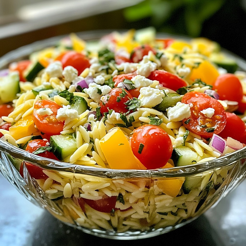Lemon Herb Orzo Salad Fresh and Flavorful Dish
