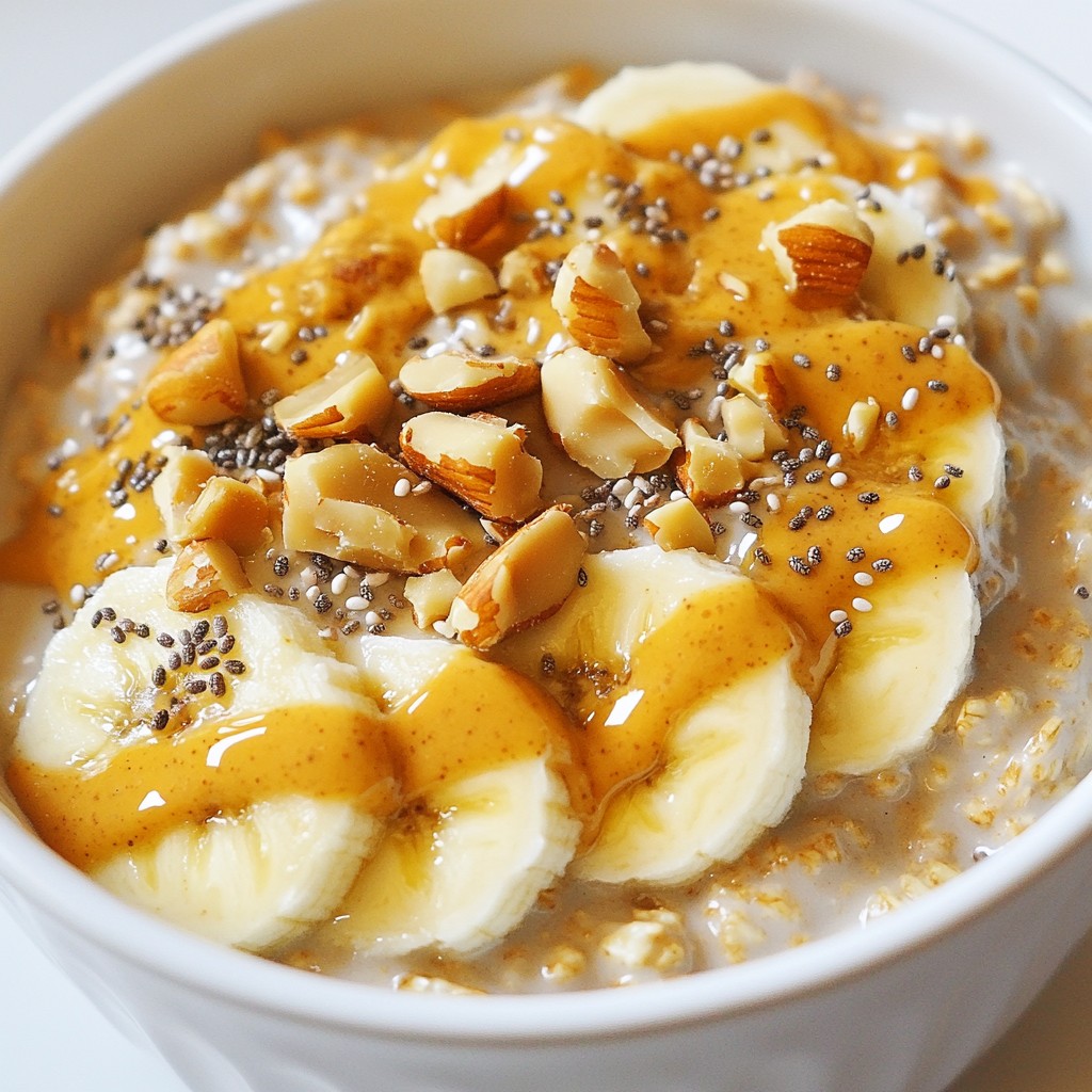 Peanut Butter Banana Overnight Oats Simple Recipe