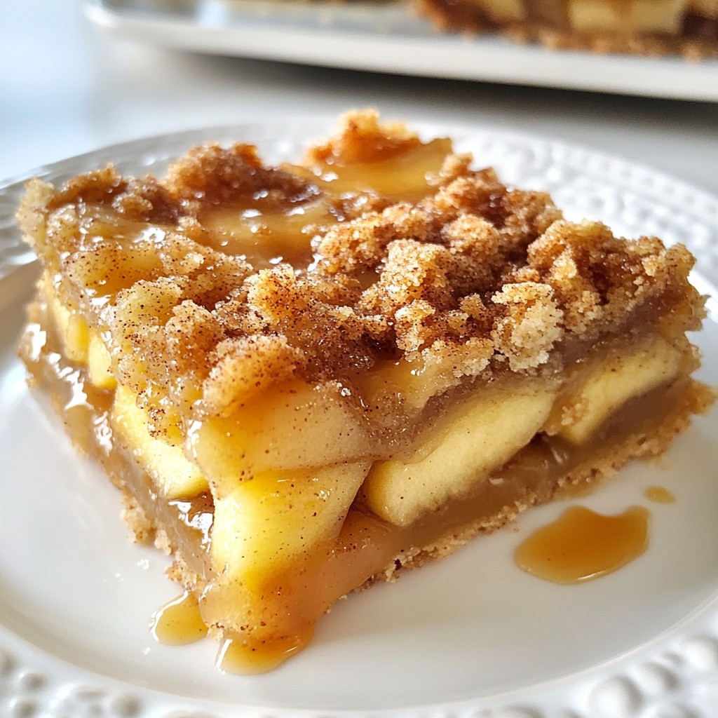 Caramel Apple Crumble Bars Tasty and Simple Dessert