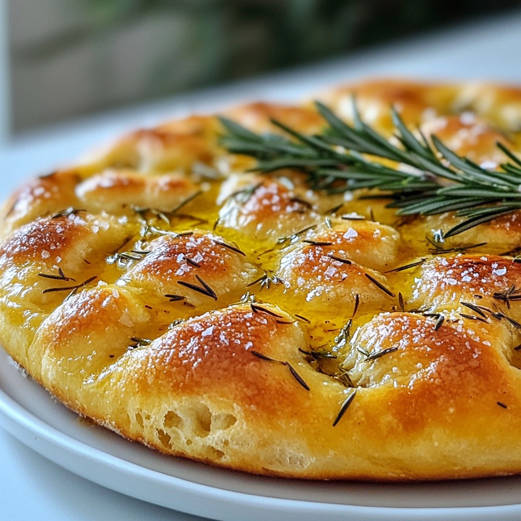 No-Knead Rosemary Focaccia Simple and Flavorful Bread