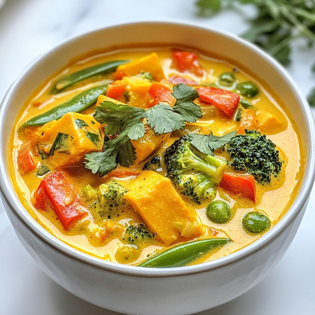 Thai Coconut Curry Soup Flavorful and Nourishing Recipe