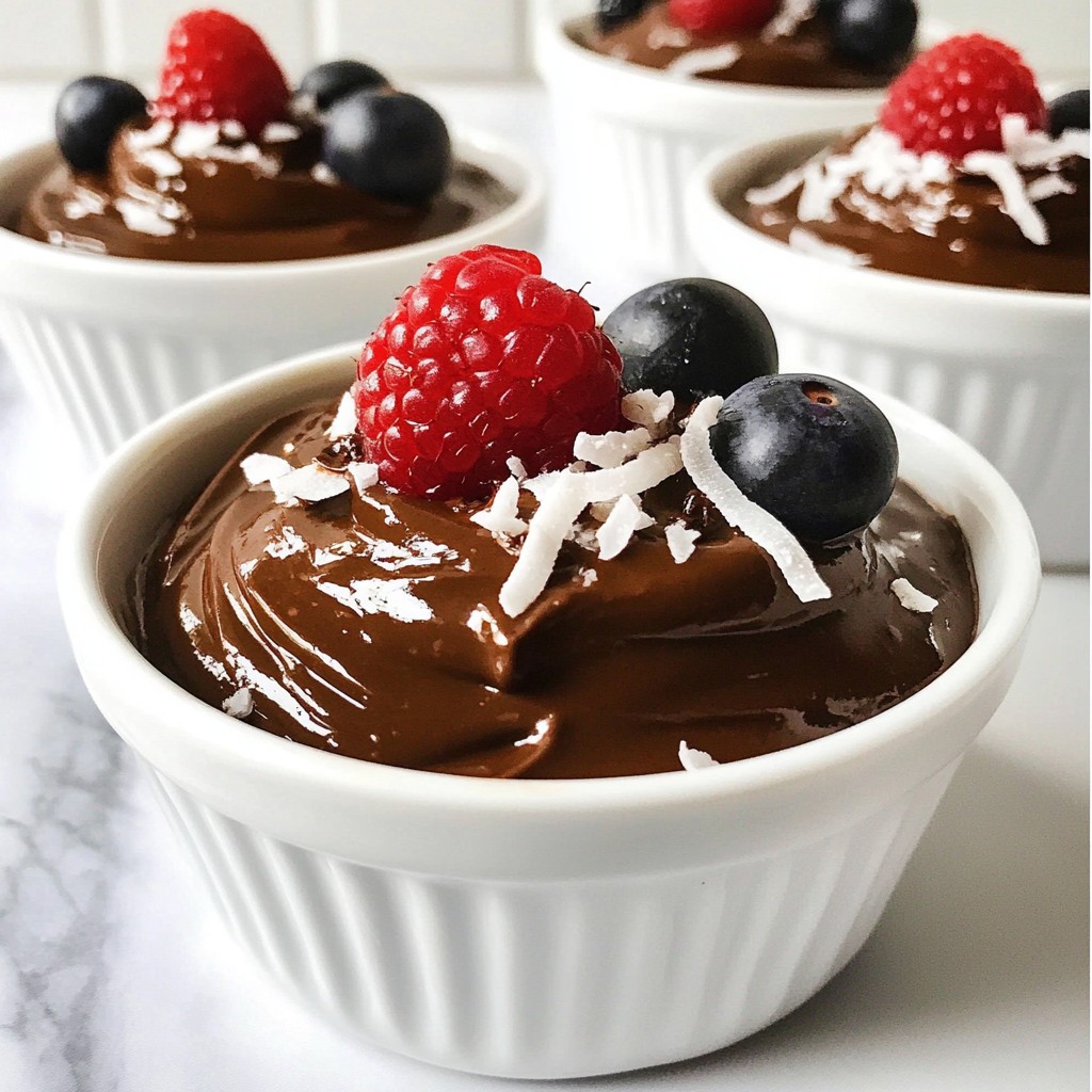 Vegan Chocolate Avocado Mousse Creamy and Rich Treat