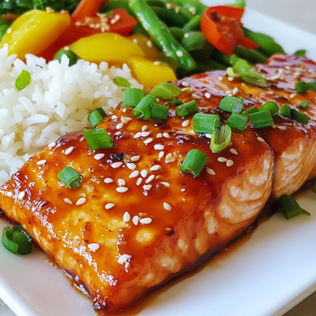 Sriracha Honey Glazed Salmon Delightful Dinner Recipe