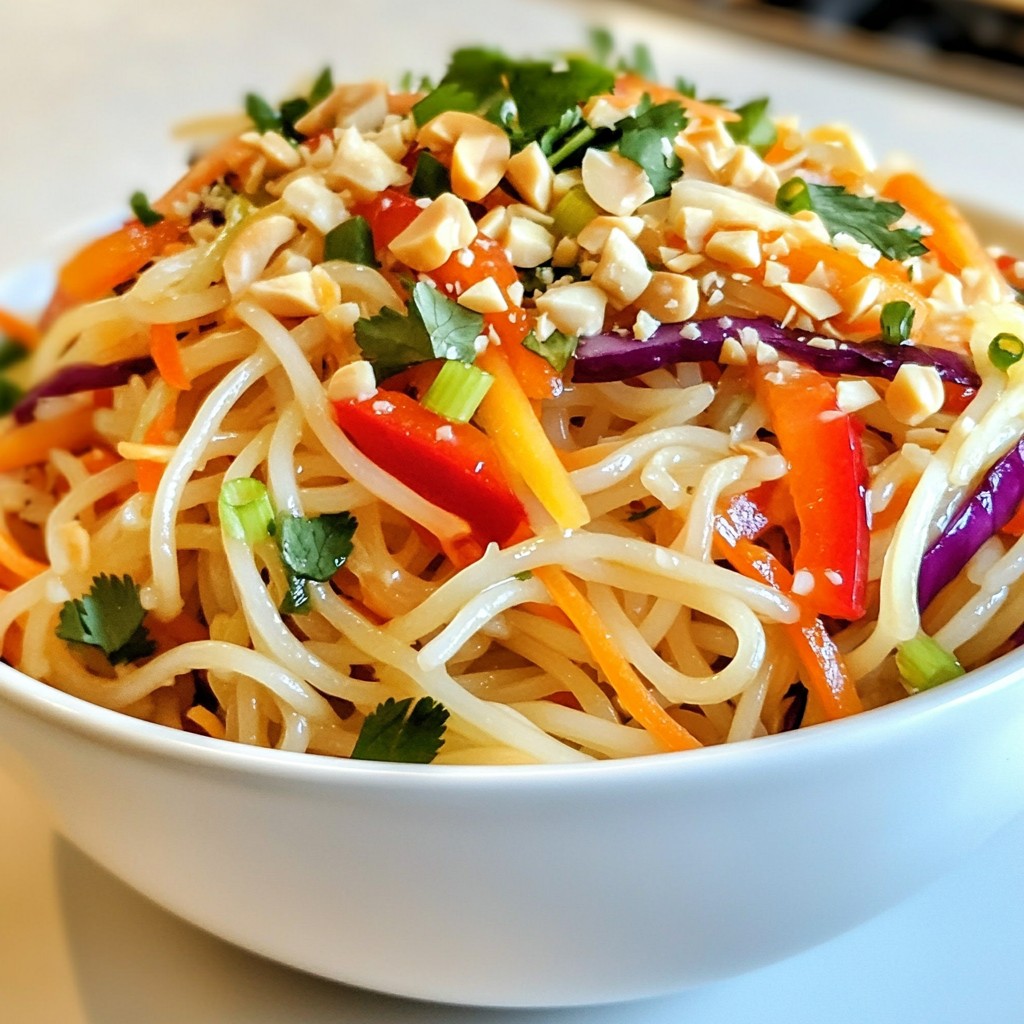 Spicy Thai Noodle Salad Fresh and Flavorful Delight
