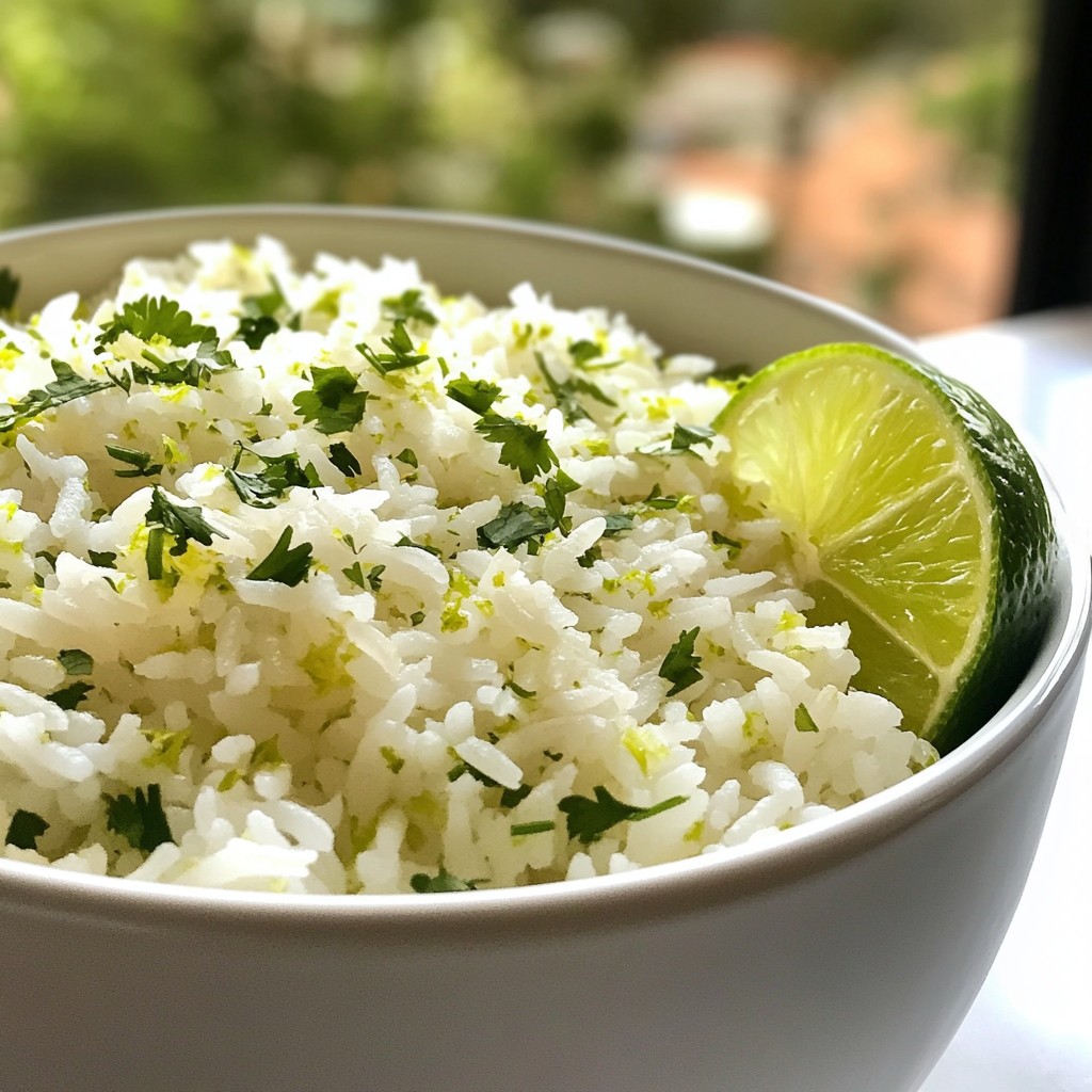 Coconut Lime Rice Comforting Flavorful Side Dish